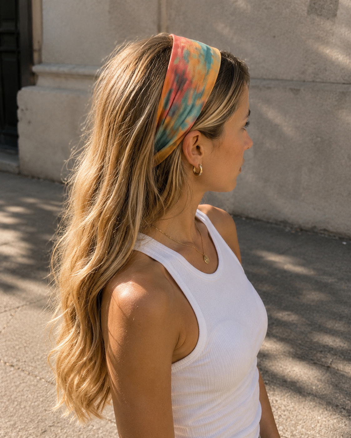 Rue - Long Style Tie-Dye Sports Wrap