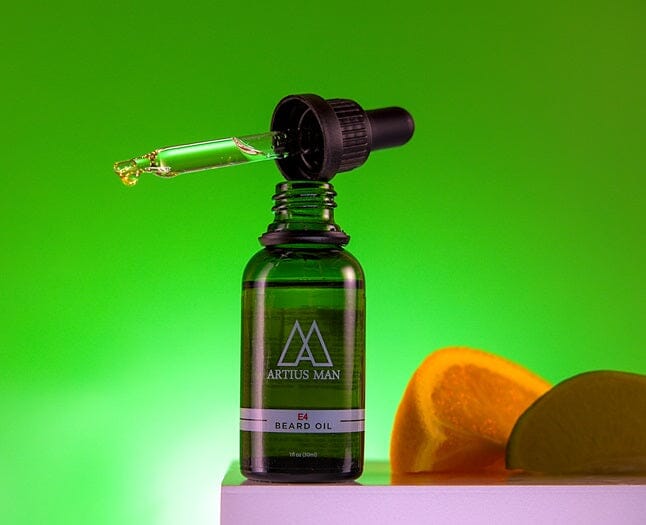 E4 Beard Oil – Signature Woodsy and Citrus Beard Conditioning Oil (1 oz)