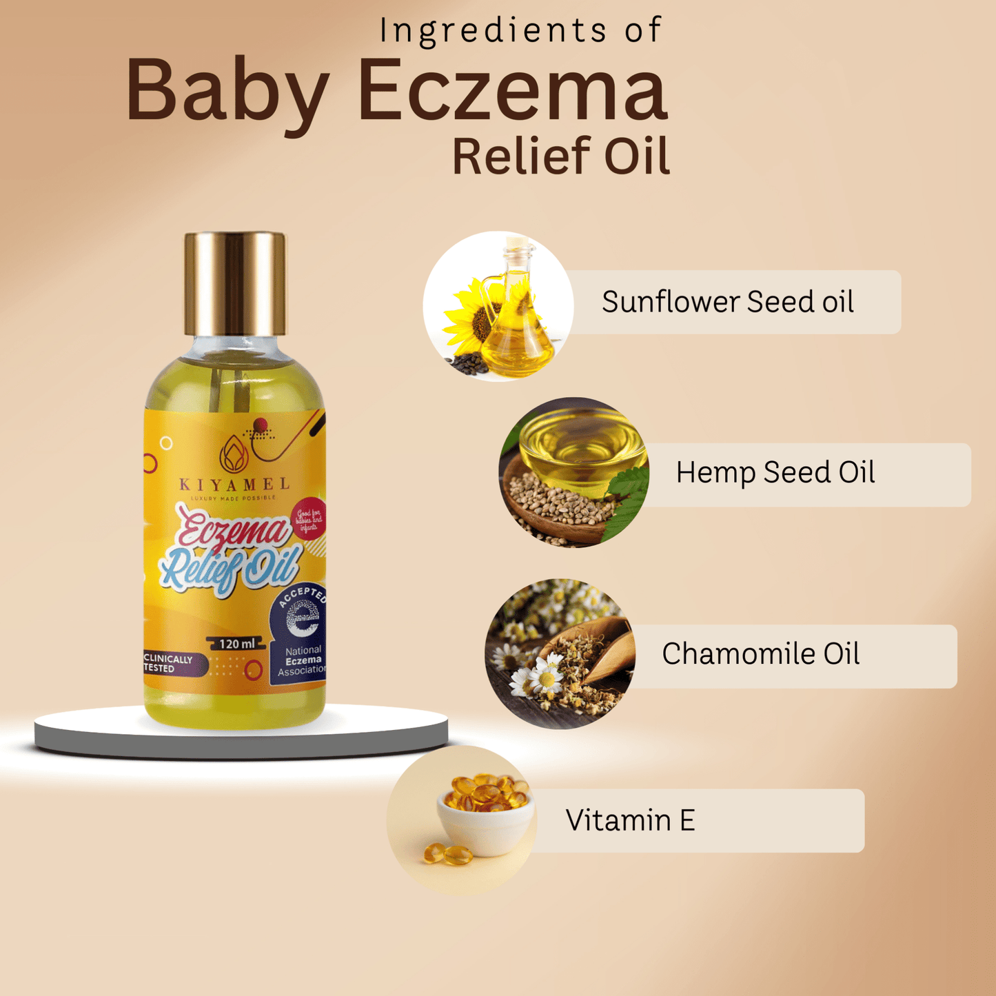 Eczema Relief Oil| Natural Soothing Solution for Eczema-Prone Skin