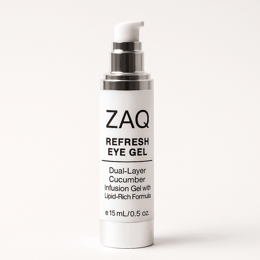 ZAQ Refresh Eye Gel – Cucumber Infusion with Peptides & Lipid-Rich Formula