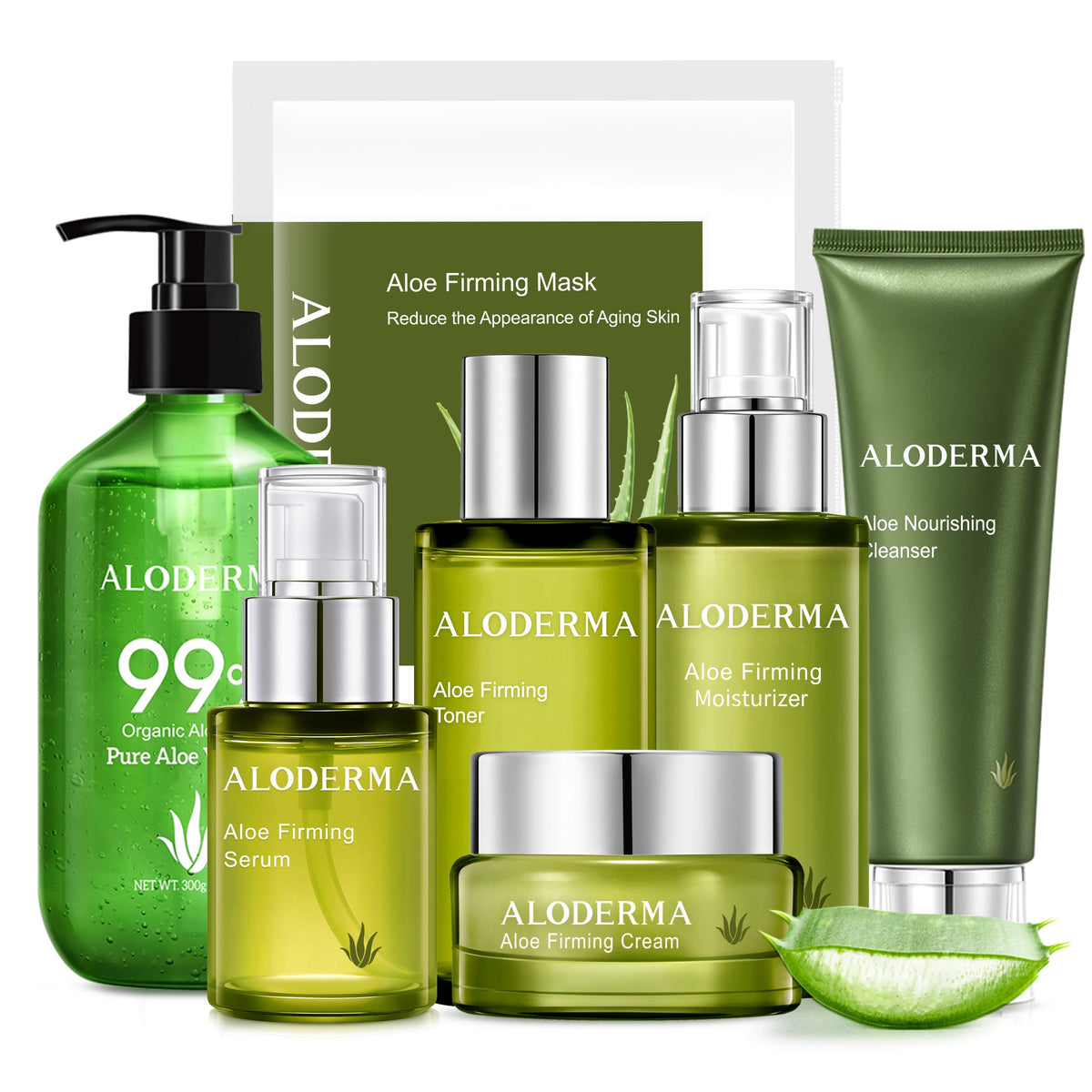 Set reafirmante y rejuvenecedor de lujo con aloe