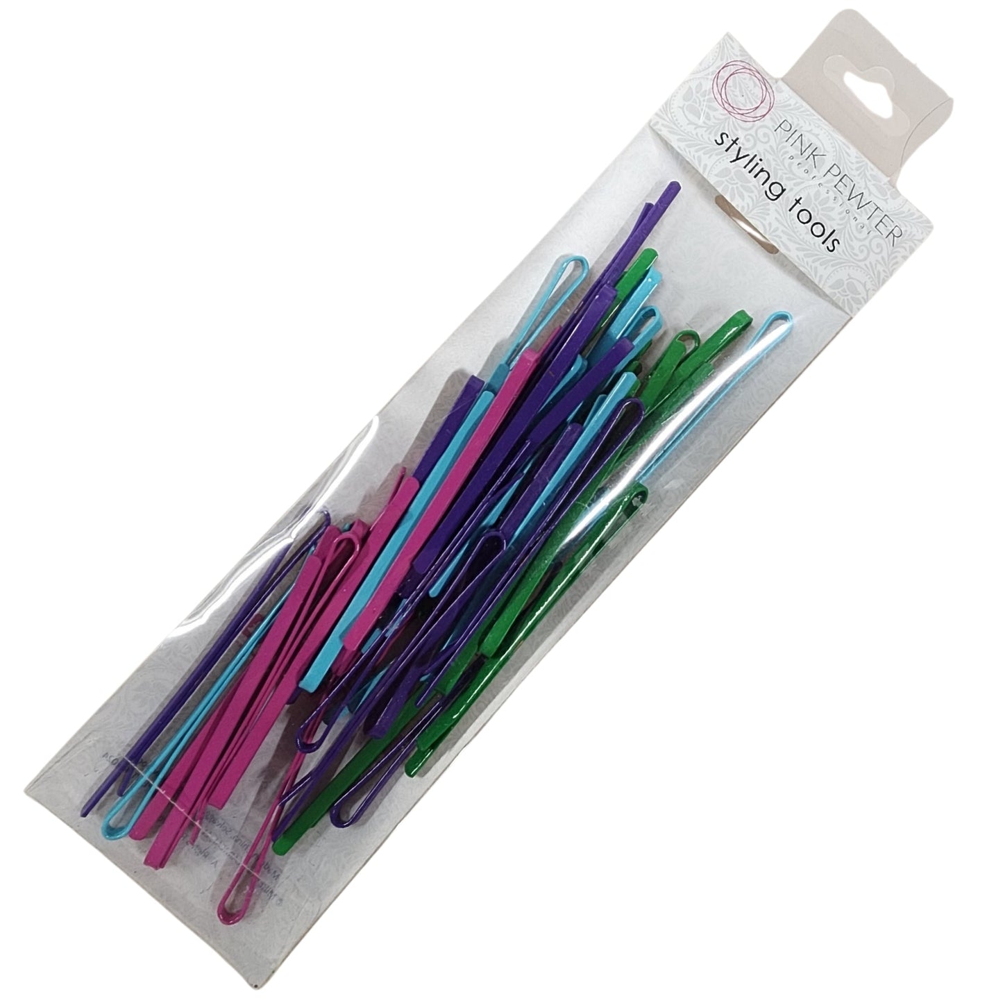 Horquillas metálicas planas profesionales en estuche (paquete de 40)