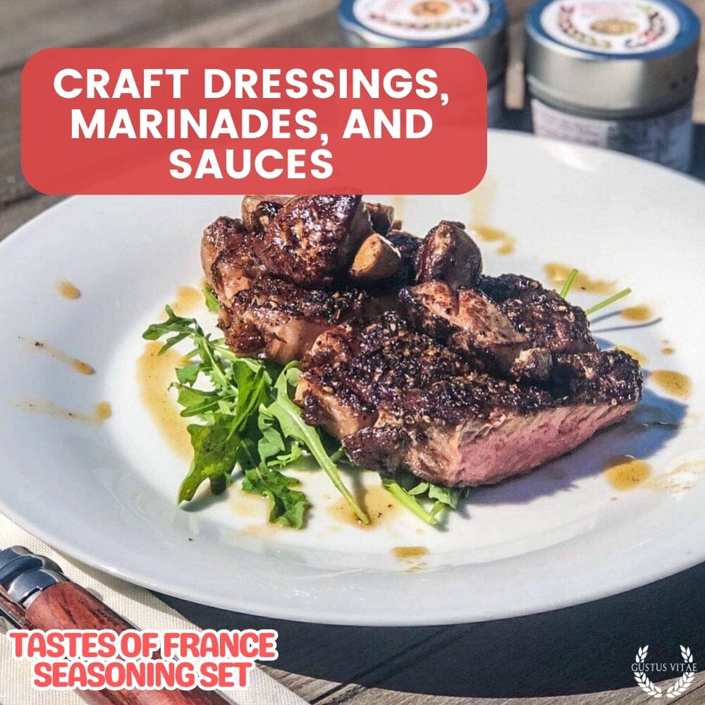 Set de regalo de condimentos franceses - Sabores de Francia - Paquete de seis mezclas de especias artesanales