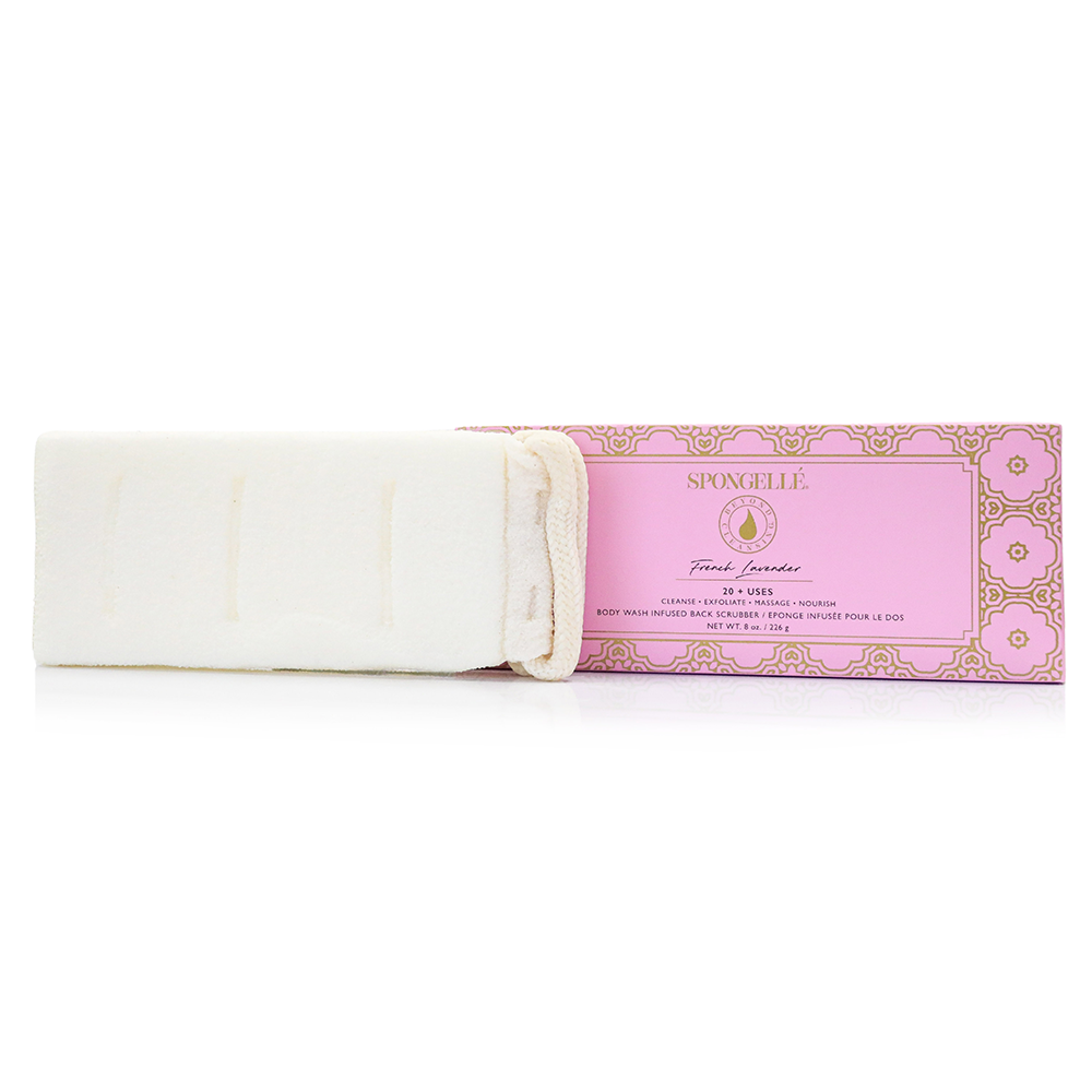 Pulidor de espalda con infusión de gel de baño de lavanda francesa