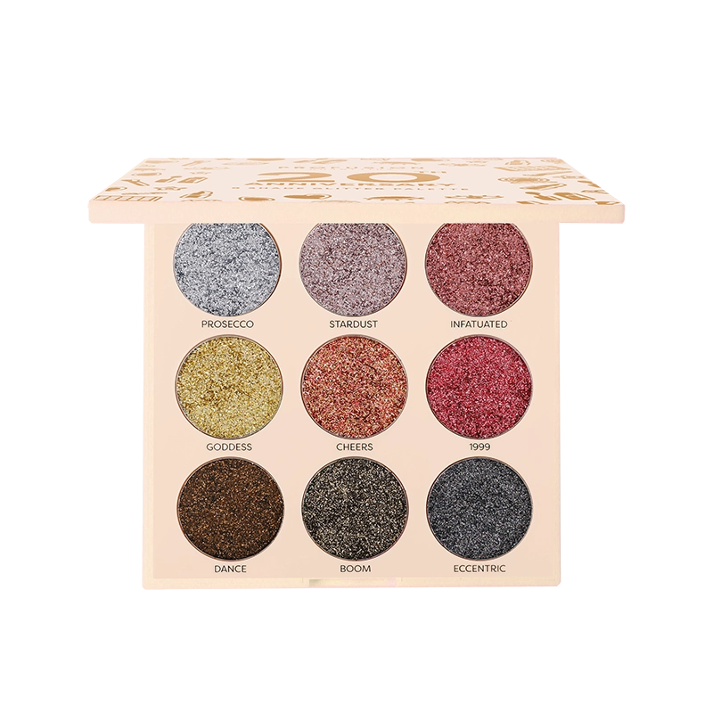 Paleta de purpurina prensada del 20.º aniversario