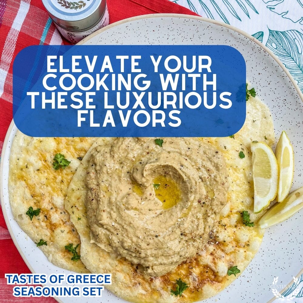 Set de regalo de condimentos griegos - Sabores de Grecia - Paquete de seis mezclas de especias artesanales