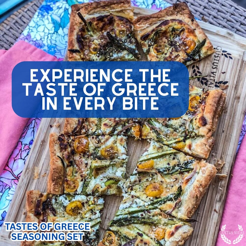 Set de regalo de condimentos griegos - Sabores de Grecia - Paquete de seis mezclas de especias artesanales