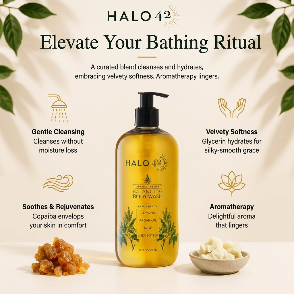 Gel de baño natural con infusión de copaiba