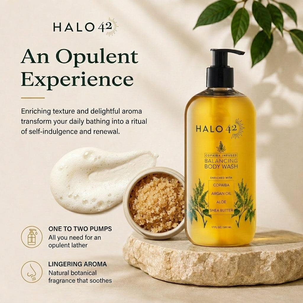 Gel de baño natural con infusión de copaiba
