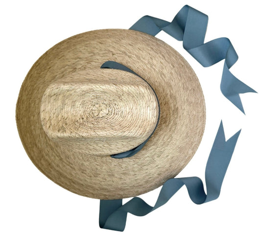 Hollyhock Sun Hat - French Blue Long Grosgrain Ribbon | Daily Health & Beauty