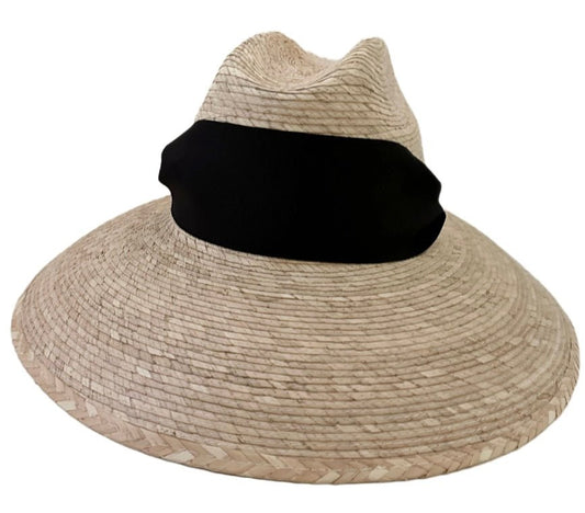 Hollyhock Sun Hat - Wide & Short Black Grosgrain Ribbon | Daily Health & Beauty