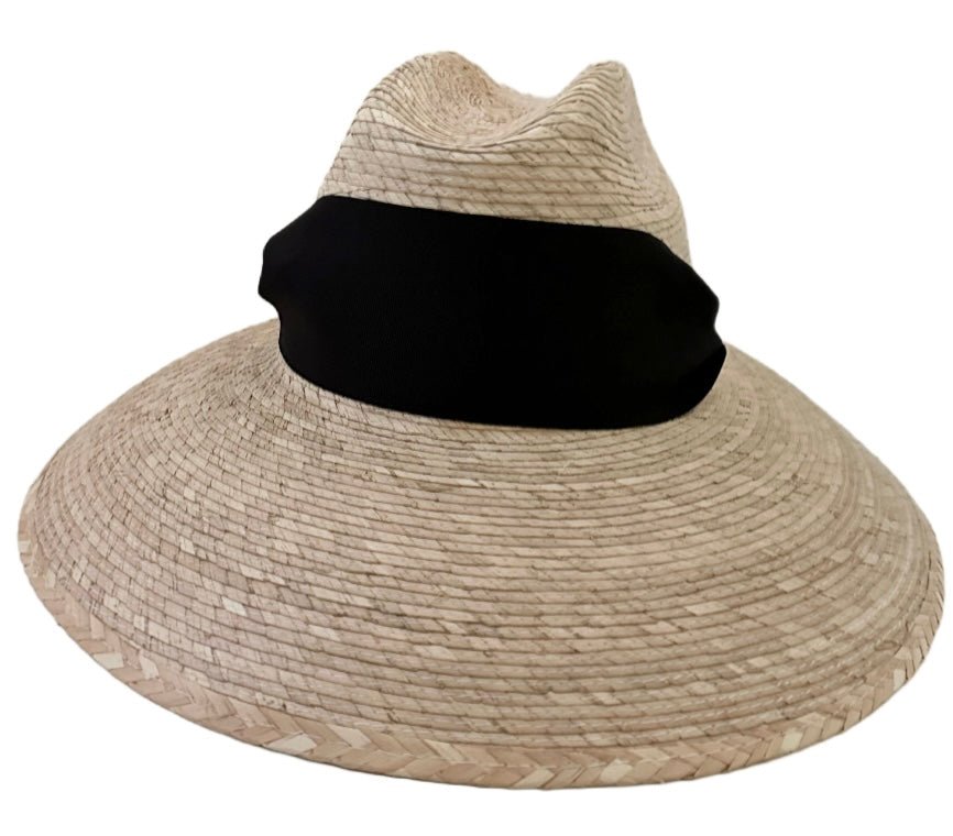 Hollyhock Sun Hat - Wide & Short Black Grosgrain Ribbon | Daily Health & Beauty