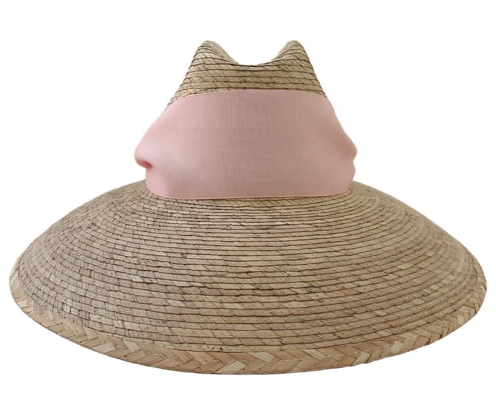 Hollyhock Sun Hat - Wide & Short Light Pink Grosgrain Ribbon | Daily Health & Beauty