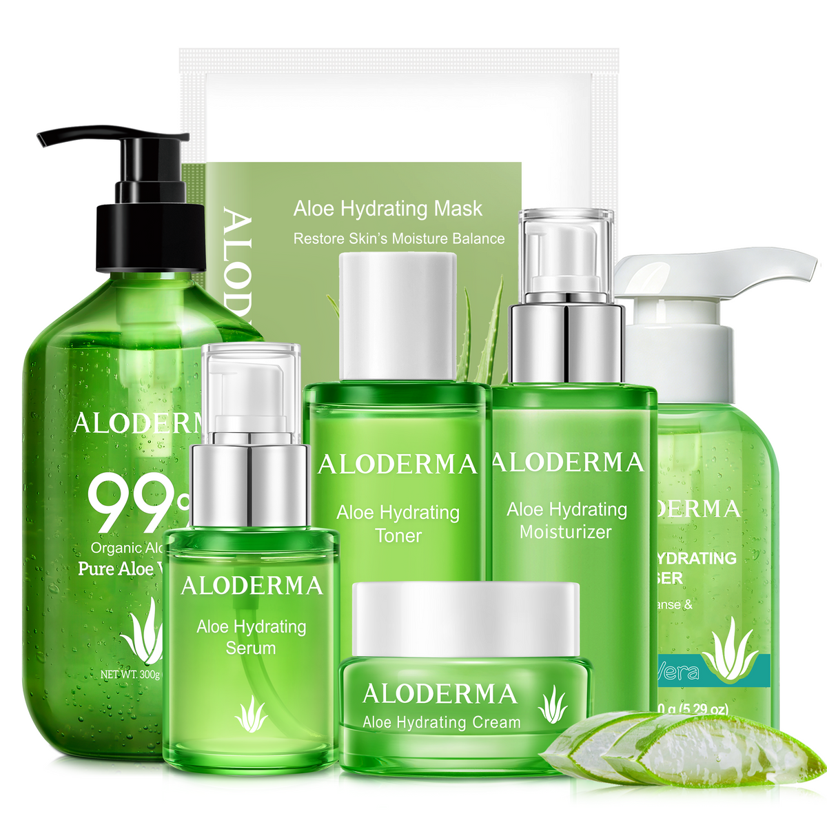 Set hidratante de lujo con aloe