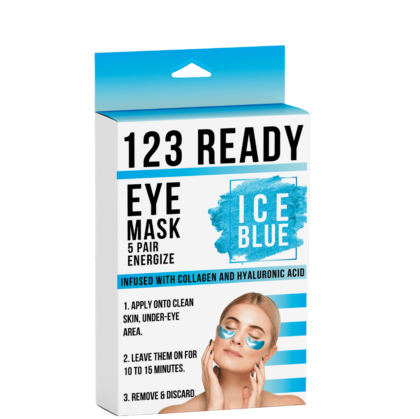 123 Ready ICE BLUE ENERGIZE GEL EYE PATCHES
