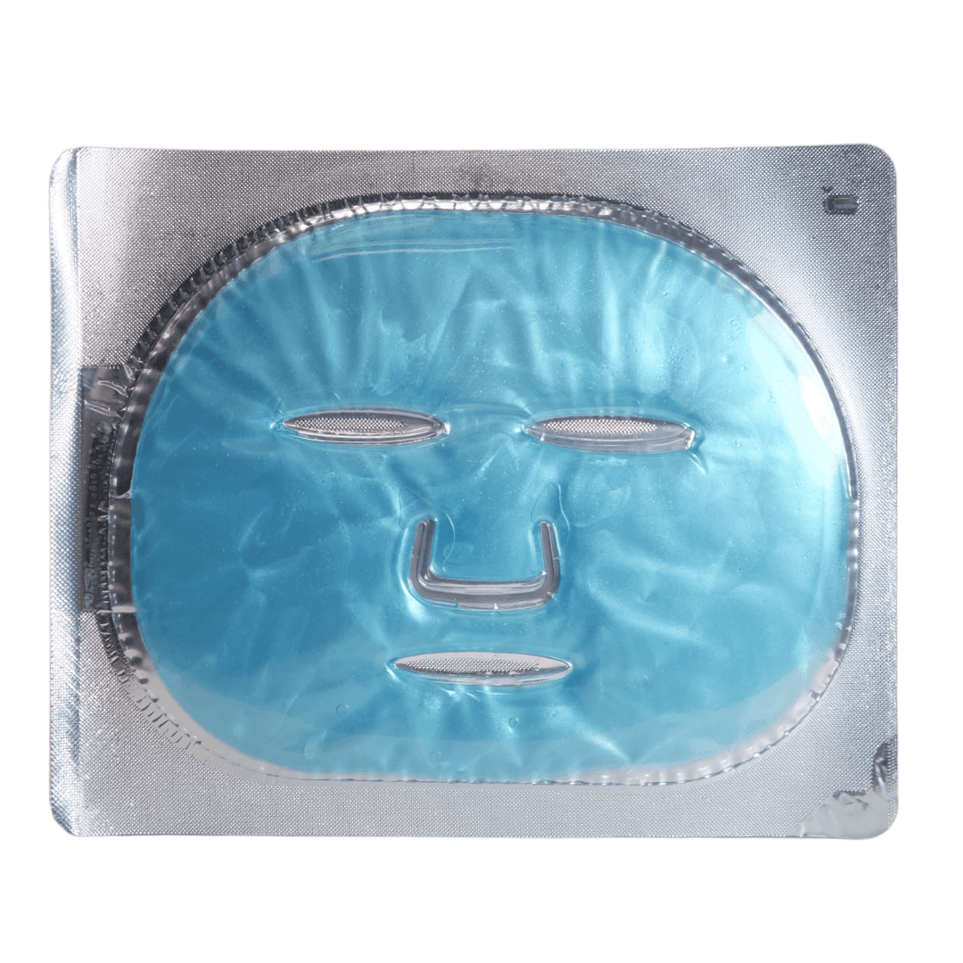 Mascarilla facial de gel azul hielo (5 unidades)
