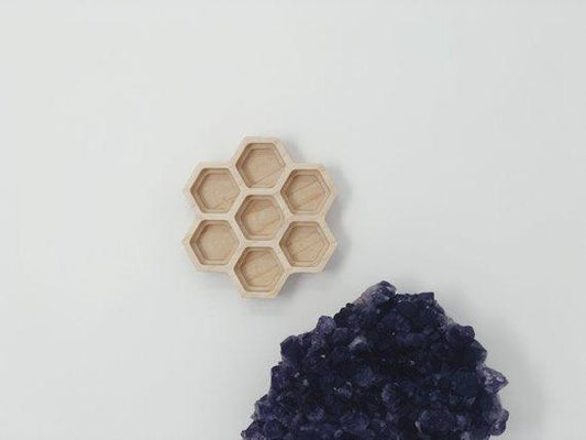 Essential Oils Honeycomb Holder for 15ml or 5ml Bottles - Handmade