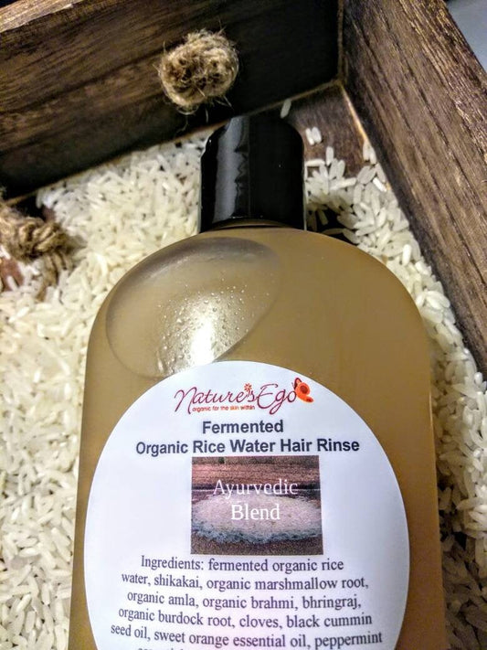 Organic Fermented Rice Water Hair Rinse (ayurvedic, black cumin seed oil)