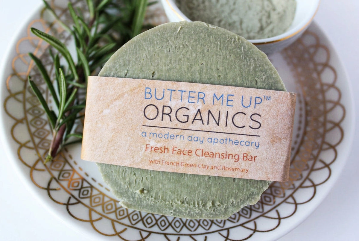Facial Cleansing Bar with French Green Sea Clay