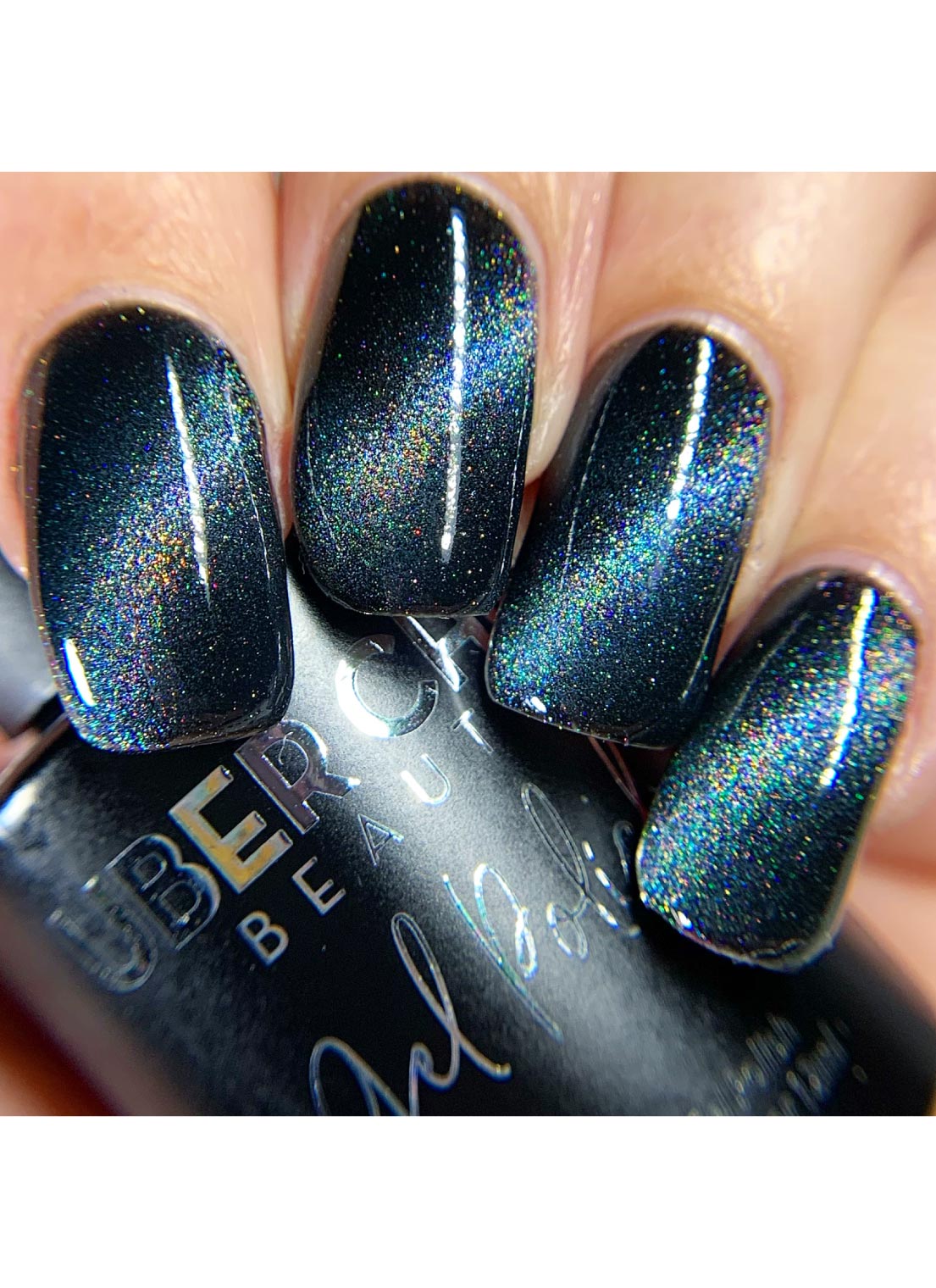 Sapphire Moon- Holo Cats Eye Gel Polish