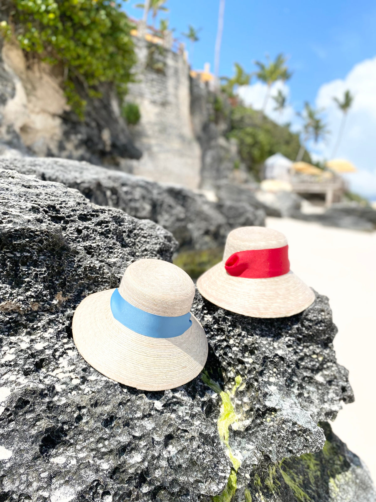 Clematis Bucket Hat - Wide & Short Masters Green Grosgrain Ribbon