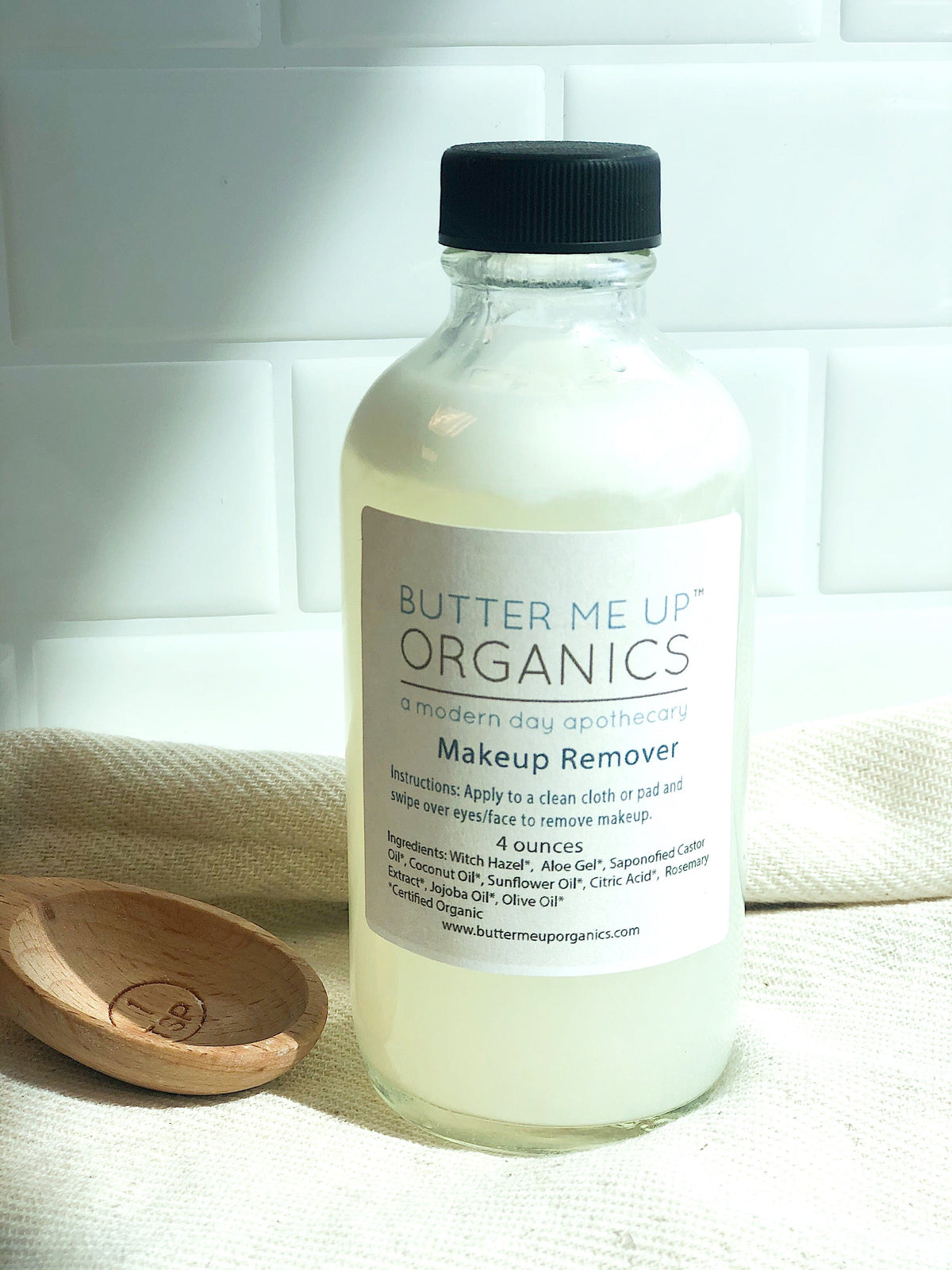 Desmaquillante orgánico / Sin toxinas / Suave / Piel sensible / Cuidado orgánico de la piel / Butter Me Up Organics