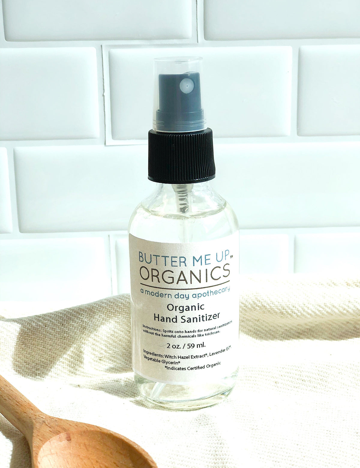 Desinfectante de manos orgánico sin triclosán / Desinfectante orgánico / Butter Me UP Organics
