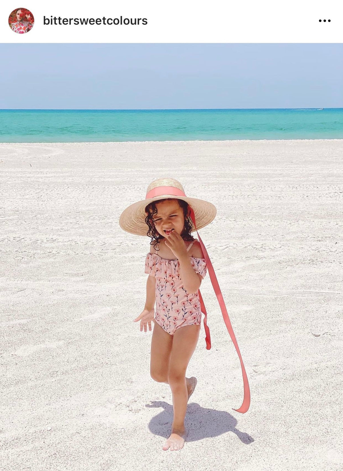 Sombrero de niña Buttercup - Grosgrain rosa melocotón