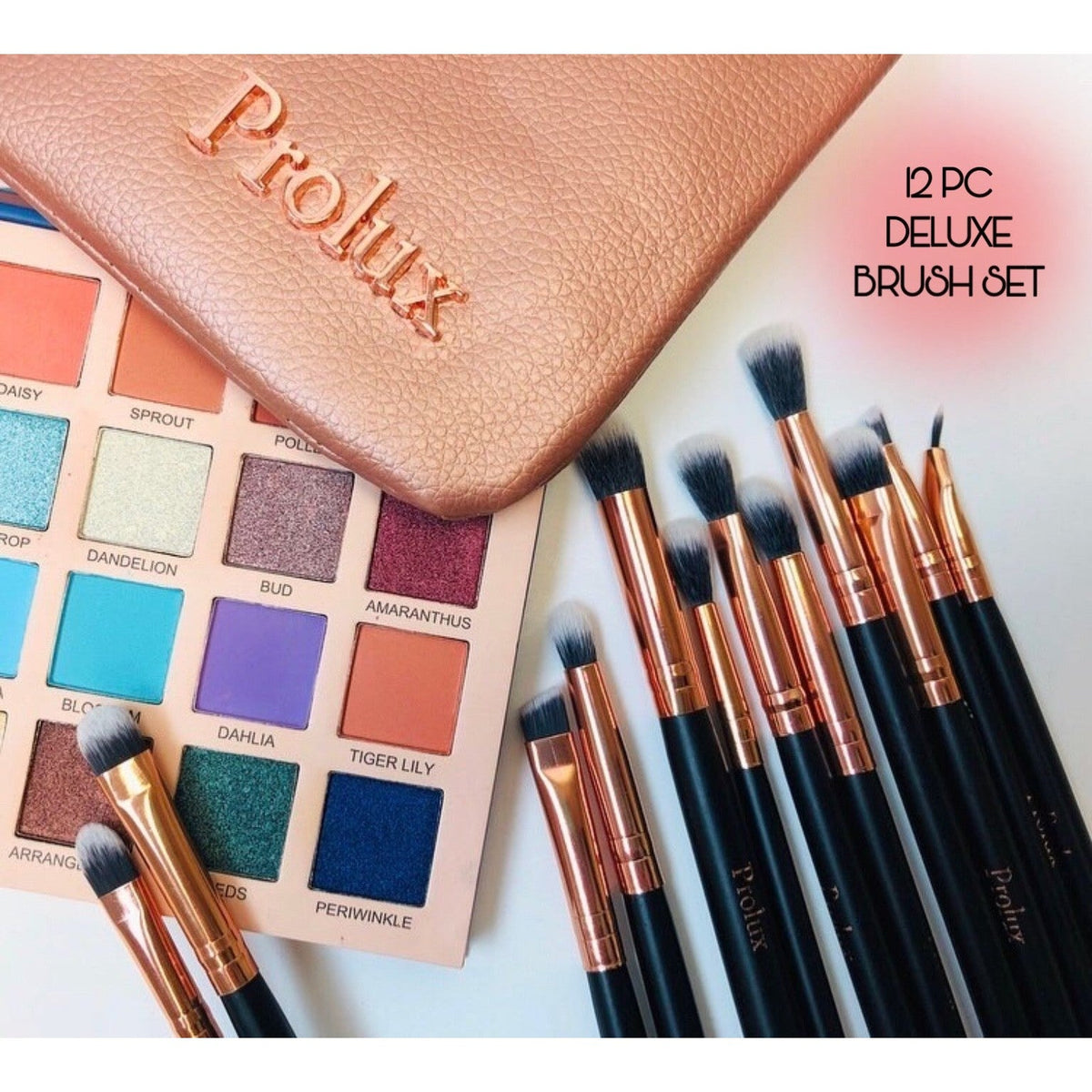 Juego de 12 pinceles de maquillaje de ojos de lujo