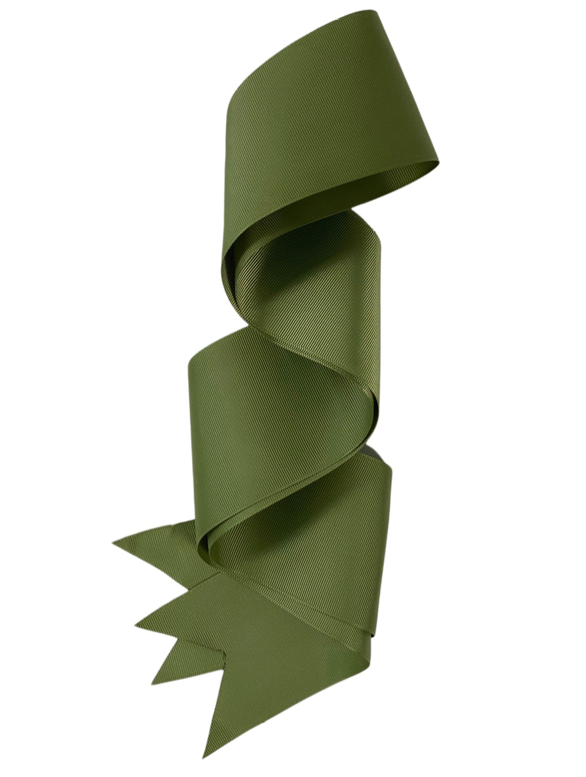 Grosgrain ancho y corto verde oliva