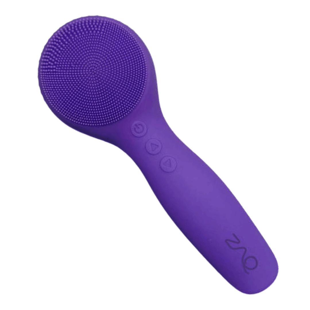 Cepillo de limpieza térmica de silicona IUV Sonic LED rojo/azul con microcorriente