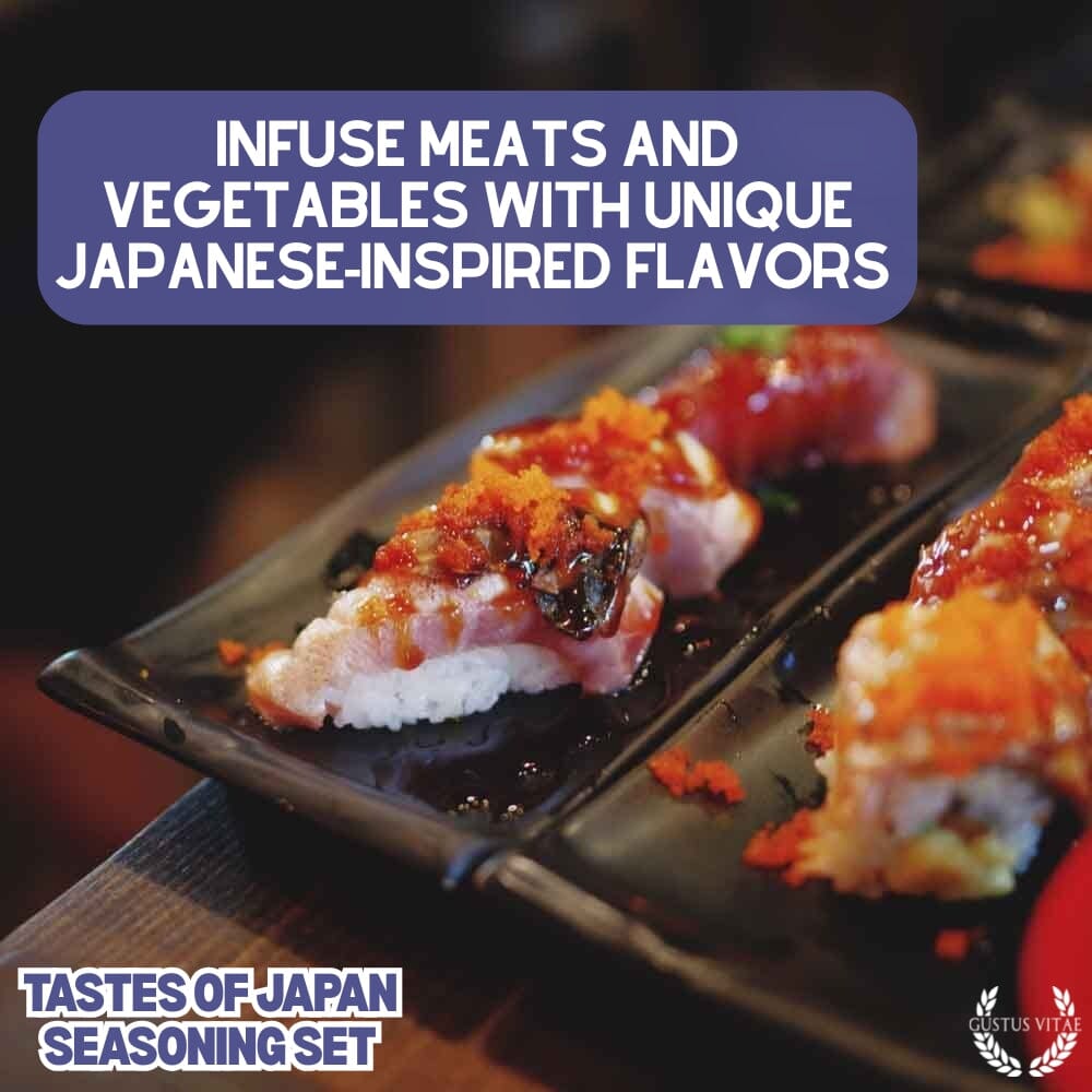 Set de regalo de condimentos japoneses - Sabores de Japón - Paquete de seis mezclas de especias artesanales