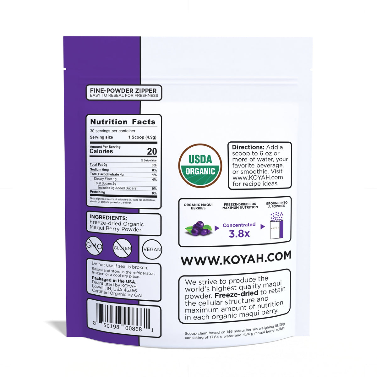 Organic Maqui Berry Powder