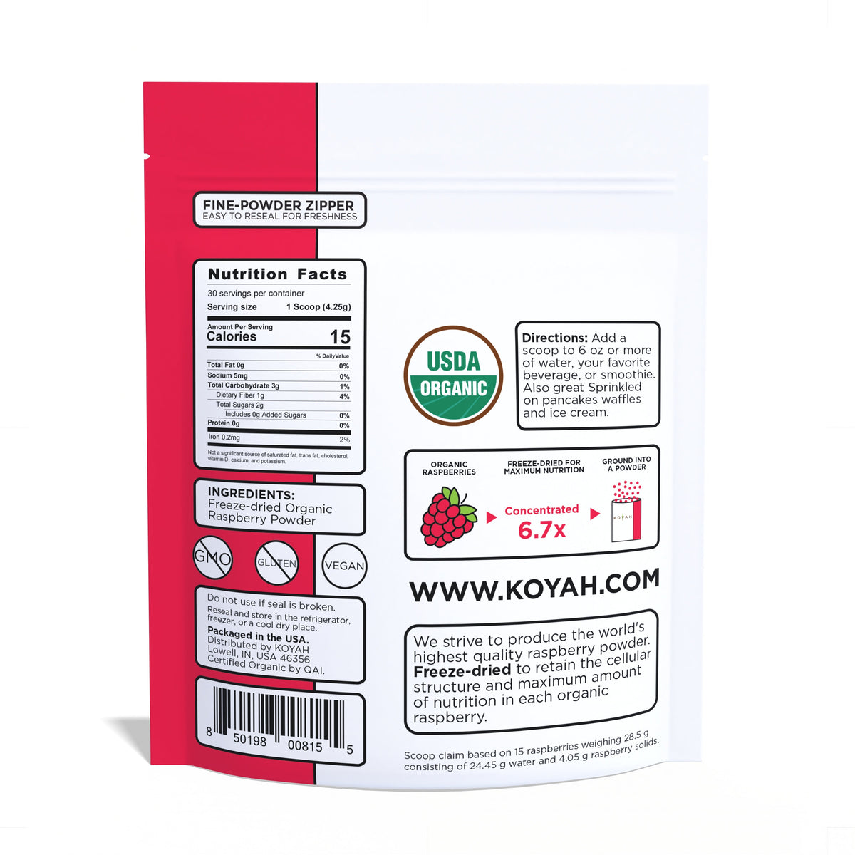 Organic Raspberry Powder