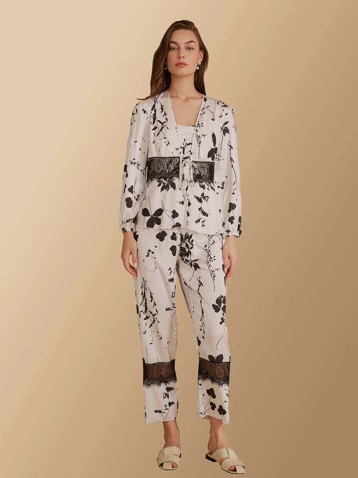 Ensemble de pyjama Feuilles 3 pièces
