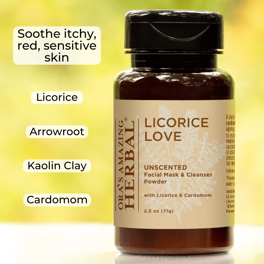 Licorice Love, polvo limpiador facial calmante para la piel