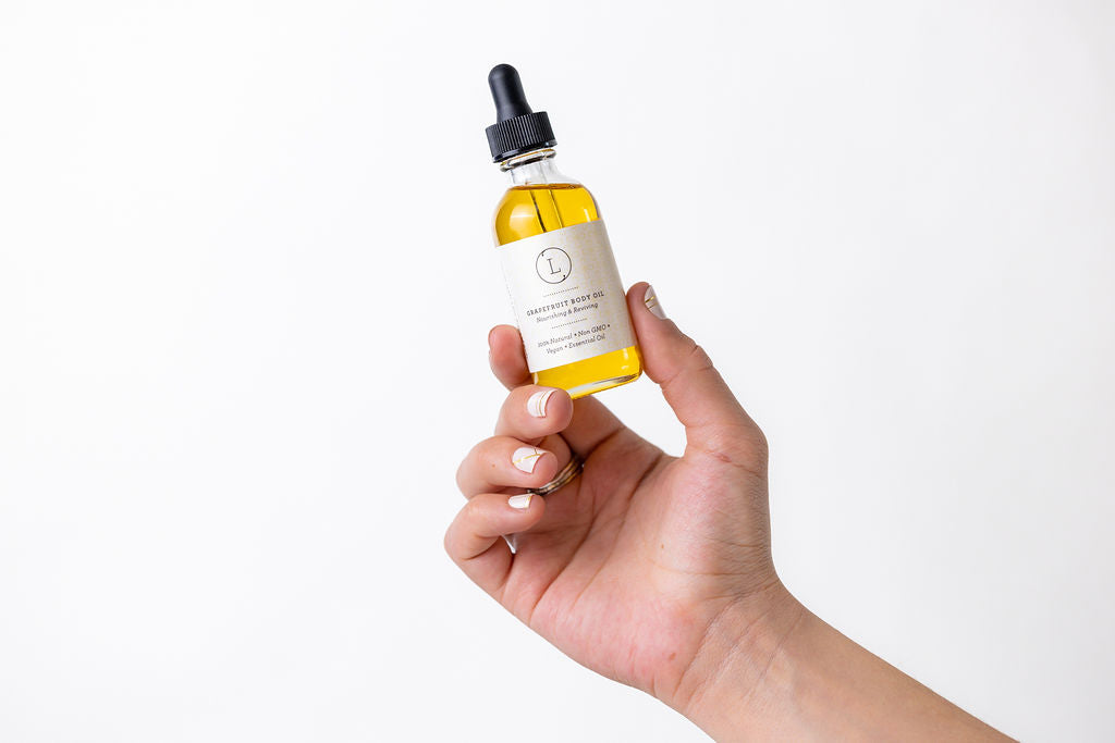 Aceite corporal natural, aceite corporal hidratante de pomelo