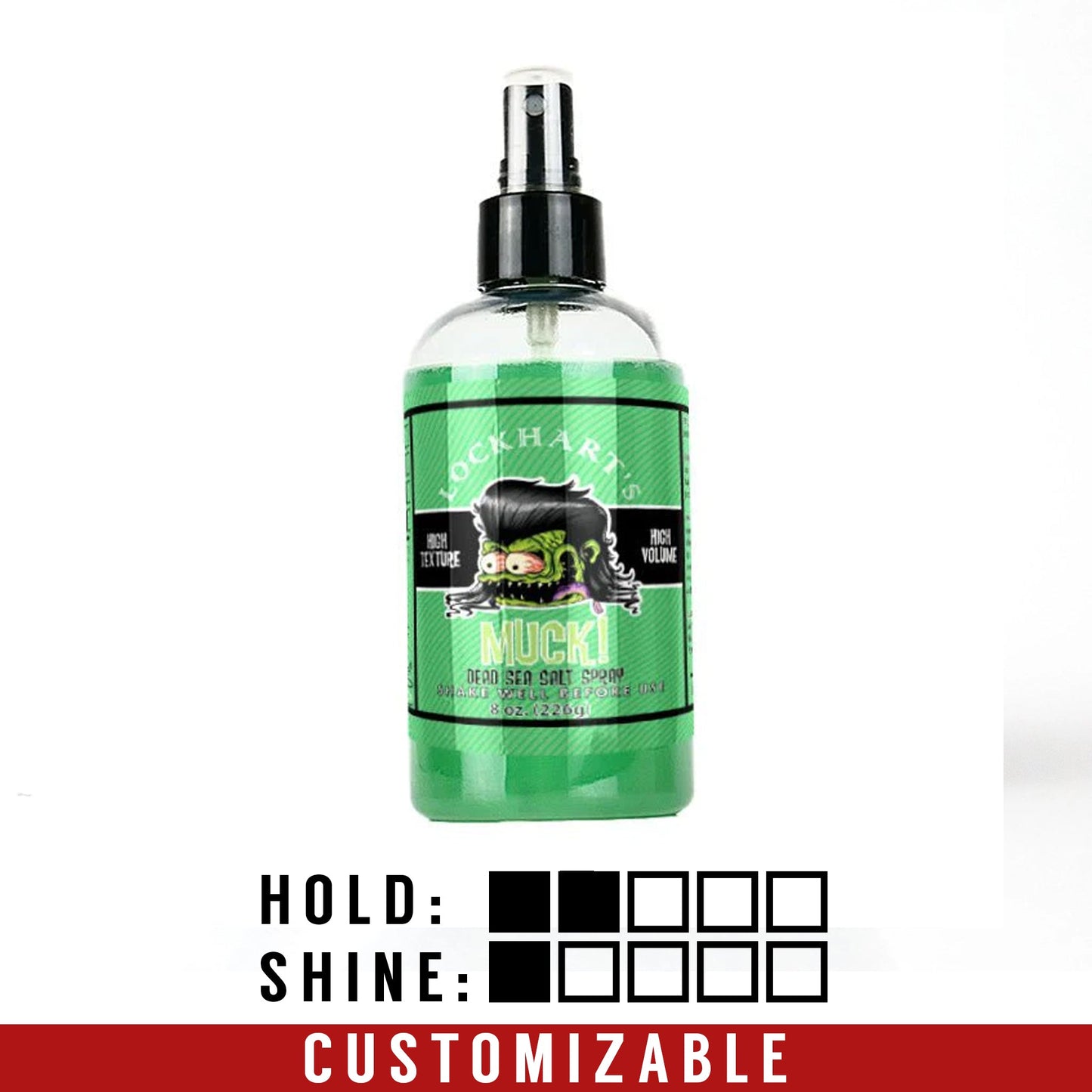 Fijación ligera/media | ¡MUCK! Spray de sales del Mar Muerto con protección DHT.