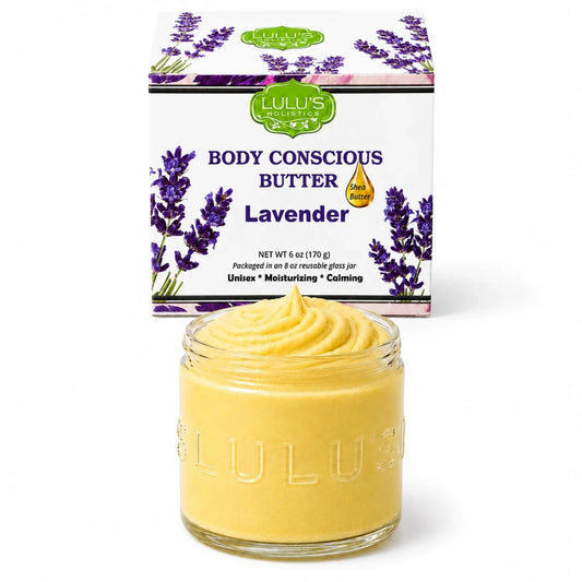 Lavender Glowing Whipped Body Butter with Raw African Yellow Shea Base