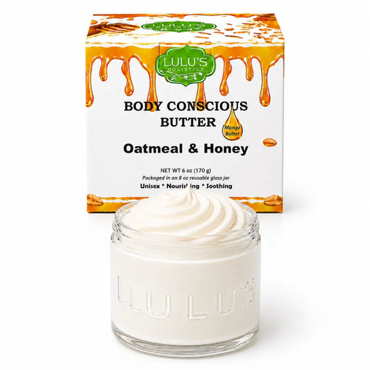 Oatmeal & Honey Whipped Mango Body Butter – Non-Greasy, Gentle Hydration