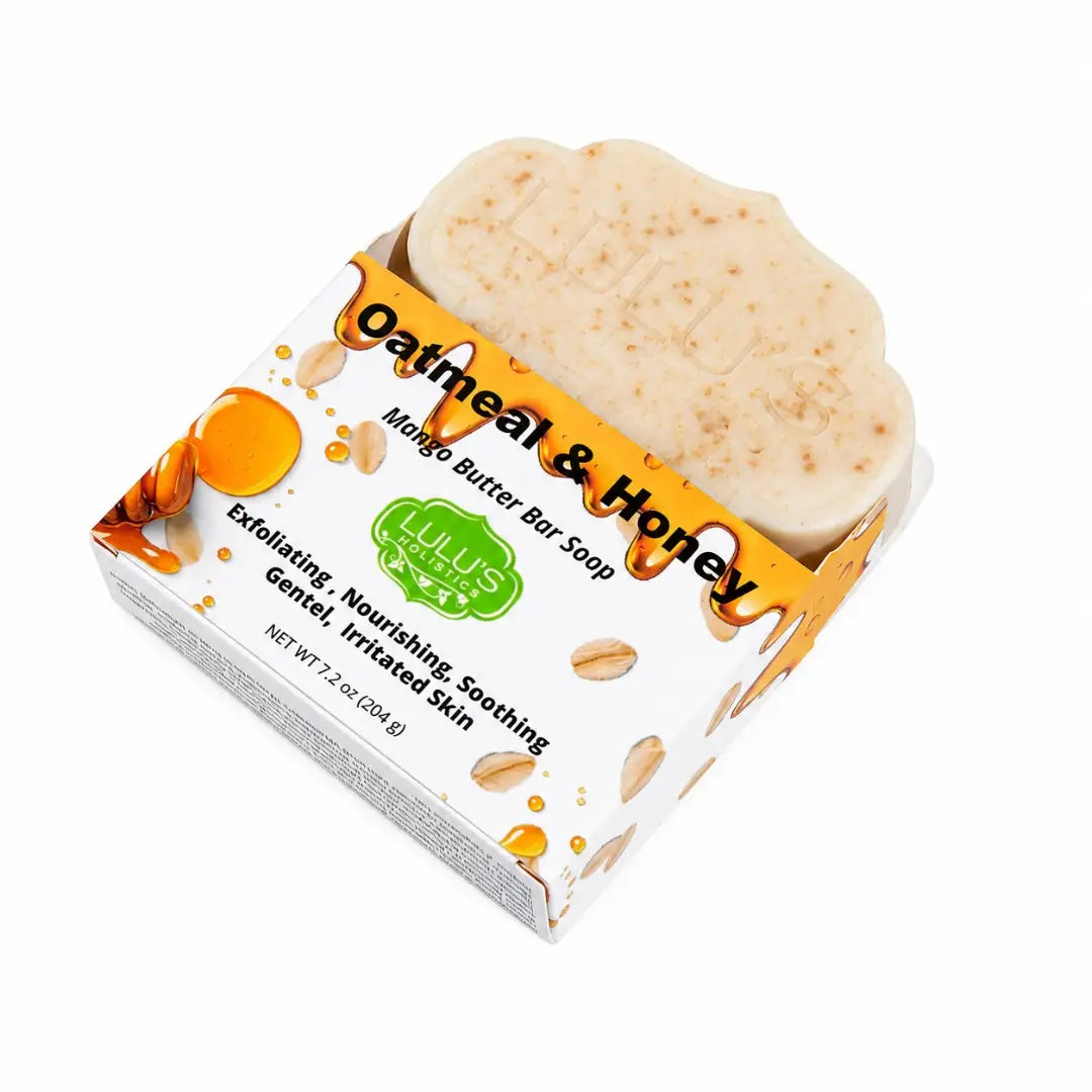 Lulu's Holistics Coffee & Cocoa Mango Butter Bar Soap – Exfoliating Cleanse
