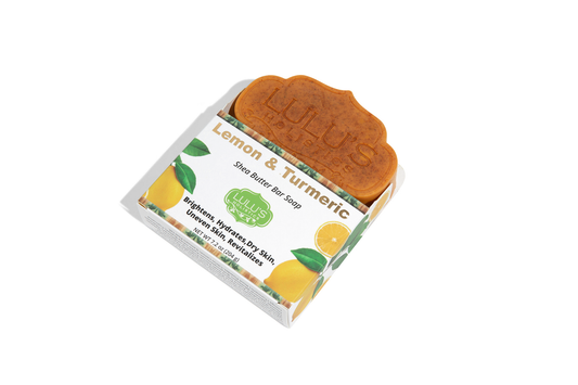 Lemon Turmeric Shea Butter Bar Soap – Refreshing Hydrating Cleanser for Smooth, Even-Looking Skin
