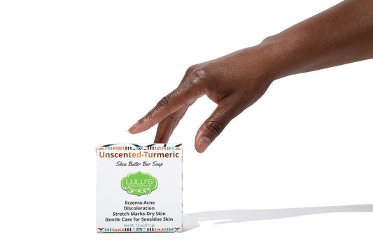 Unscented Turmeric Shea Butter Bar Soap – Gentle Hydrating Cleanser for Smooth, Even-Looking Skin