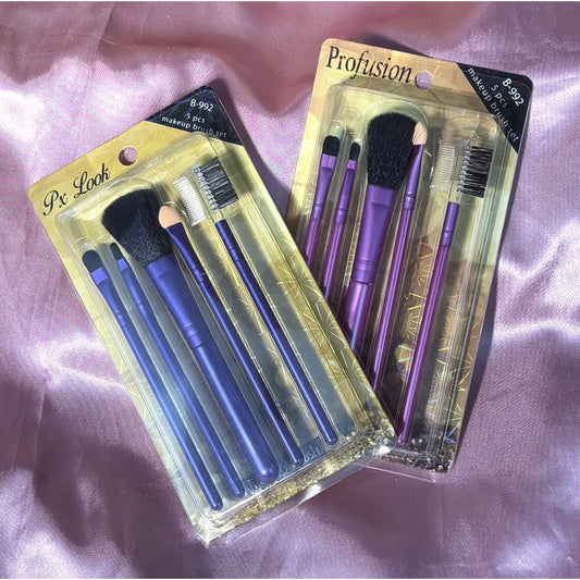Makeup Brush Set: 5pcs | Daily Health & Beauty