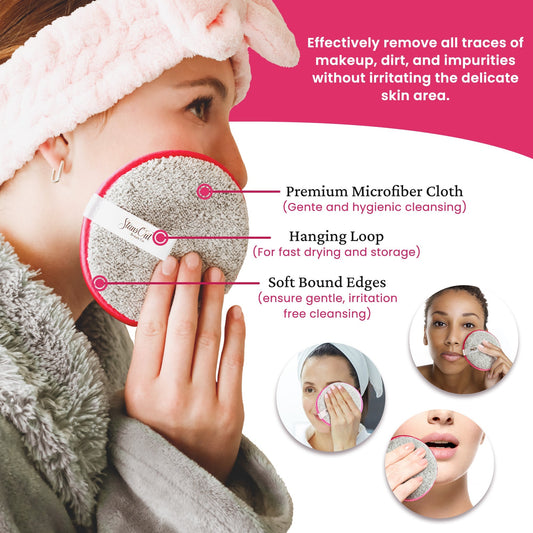 Reusable Makeup Removing Rounds – Ultra-Soft, Eco-Friendly Face Pads (3-Pack)