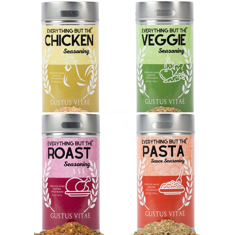 Set combinado de sabores para preparar comidas (paquete de 4)