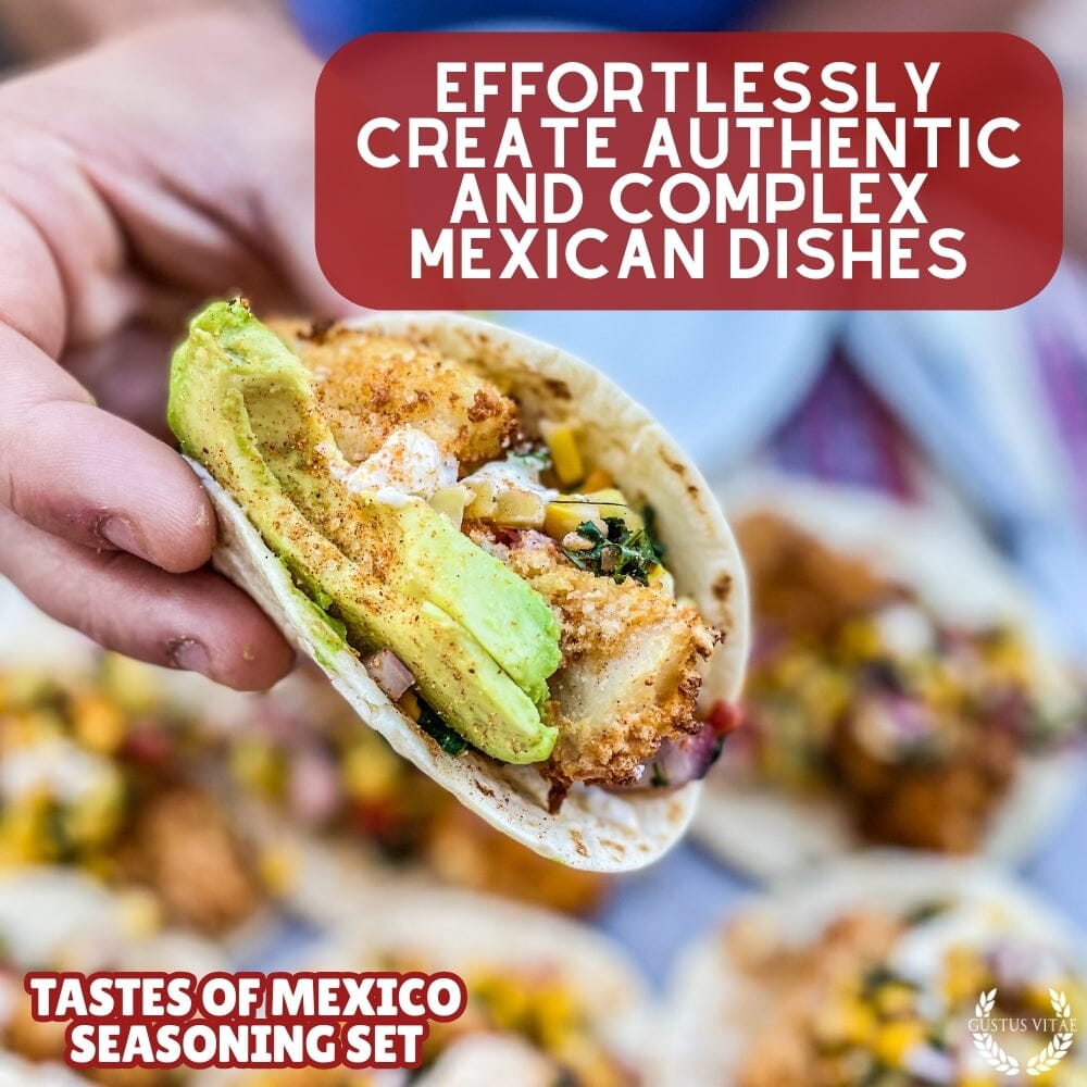Set de regalo de condimentos mexicanos - Sabores de México - Paquete de seis mezclas de especias artesanales