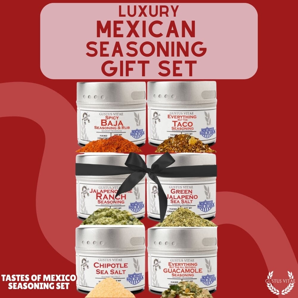 Set de regalo de condimentos mexicanos - Sabores de México - Paquete de seis mezclas de especias artesanales