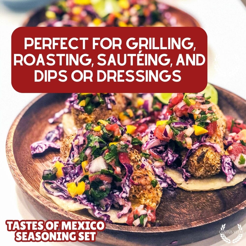 Set de regalo de condimentos mexicanos - Sabores de México - Paquete de seis mezclas de especias artesanales