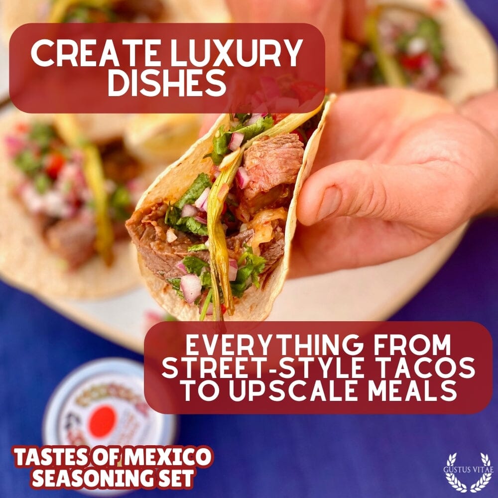 Set de regalo de condimentos mexicanos - Sabores de México - Paquete de seis mezclas de especias artesanales